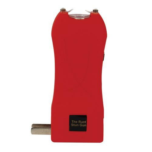 Rechargeable Runt 20,000,000 volt stun gun with flashlight and wrist strap disable pin Red