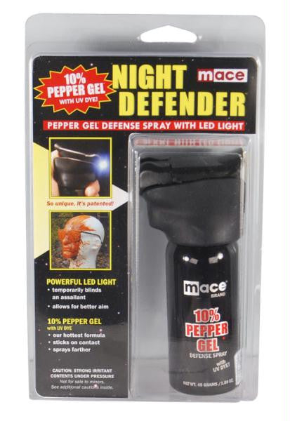 Mace Pepper Spray Night Defender MK-III Light