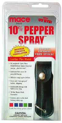 Mace&reg; Pepper Spray Leatherette Holster - Black