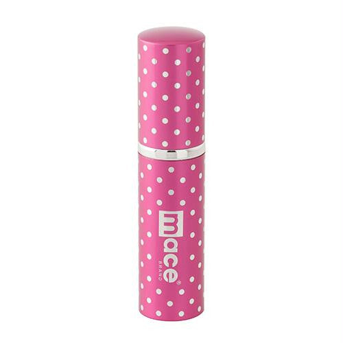 Mace Exquisite Pink Polka Dot Pepper Spray, Purse model