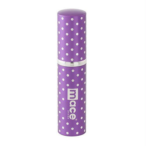 Mace Exquisite Purple Polka Dot Pepper Spray, Purse model