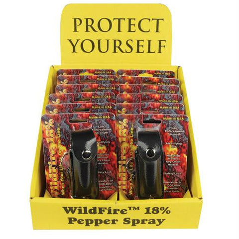 Wildfire Display 12 1-2oz Leatherette Black