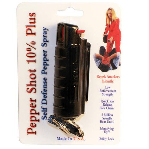 Pepper Shot 1-2 oz w-Black Injection Molded Holster & Quick Key Release Key Chain